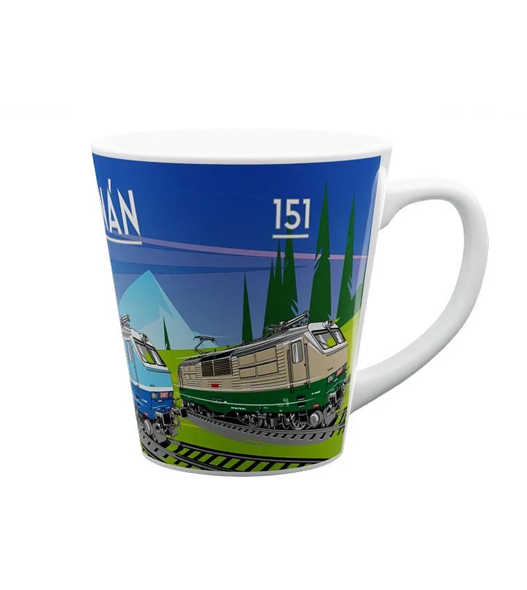 Keramický hrnek Elektrická lokomotiva 151 "banán"  300 ml