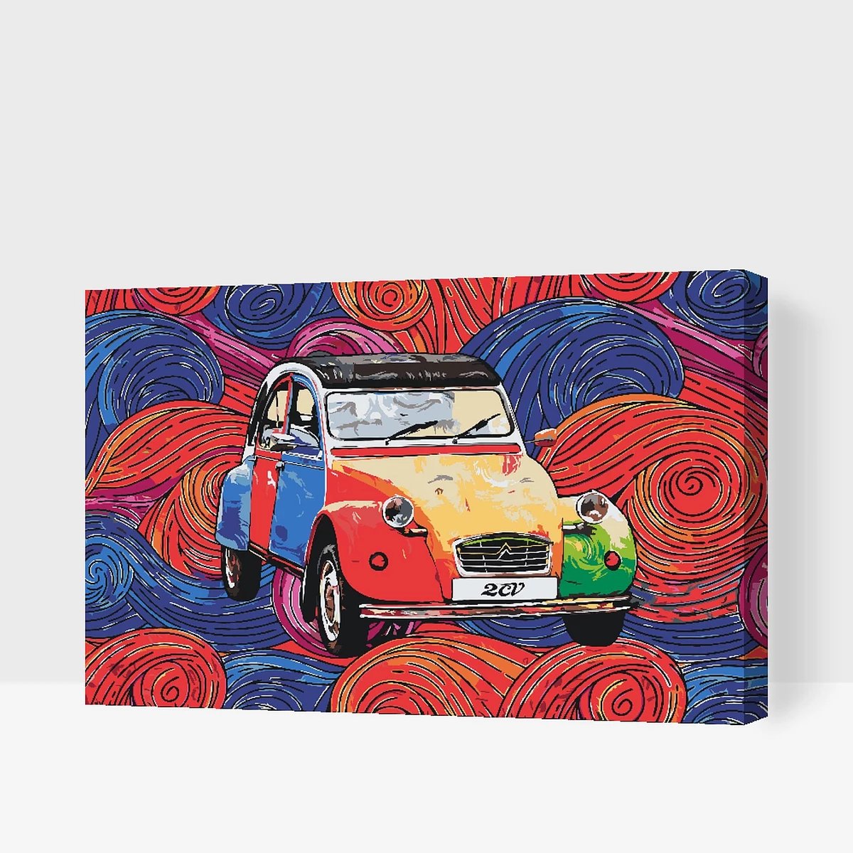 Malování podle čísel - obraz veterána 2CV
