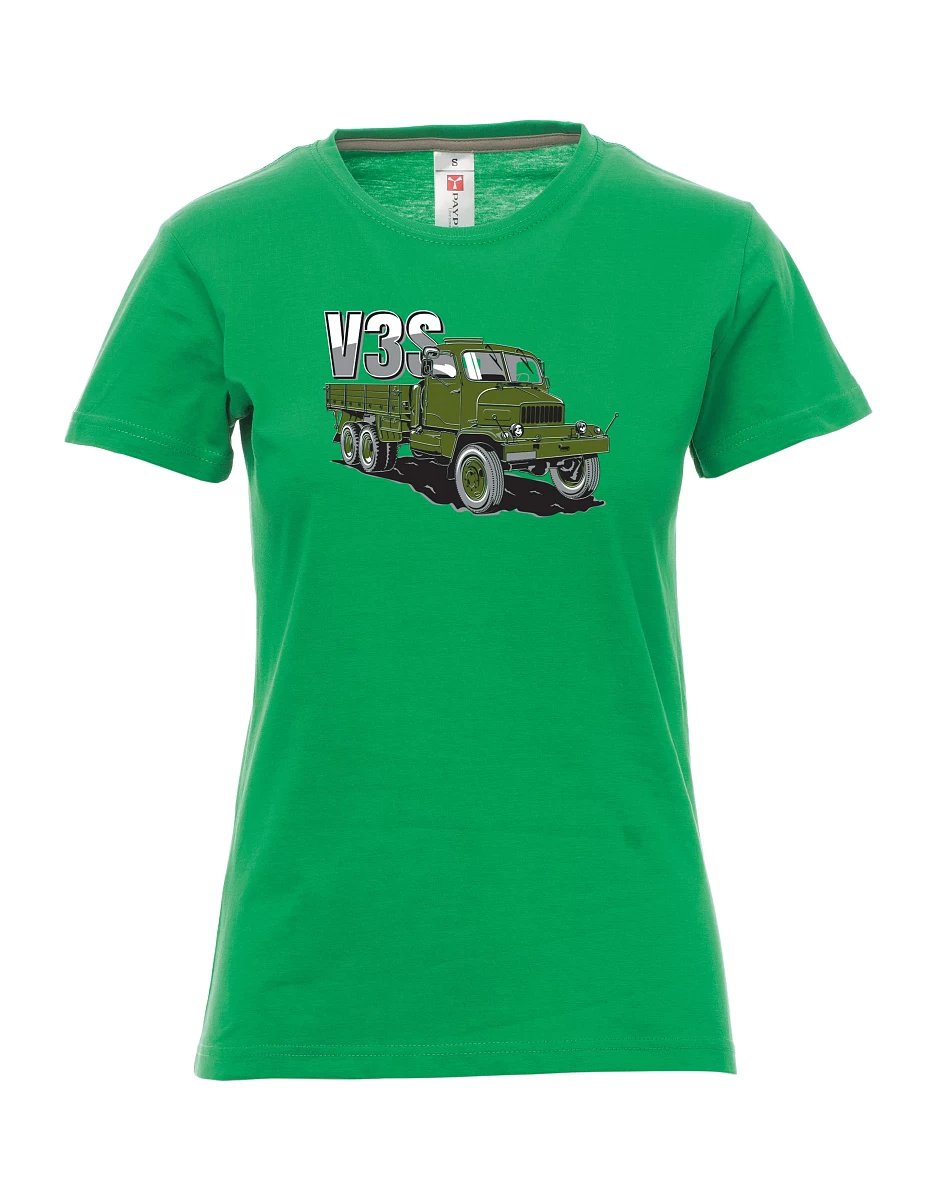 Zelené dámské tričko Nákladní automobil V3S Valník