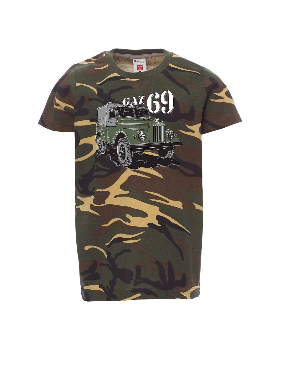 Maskáčové dětské tričko GAZ 69