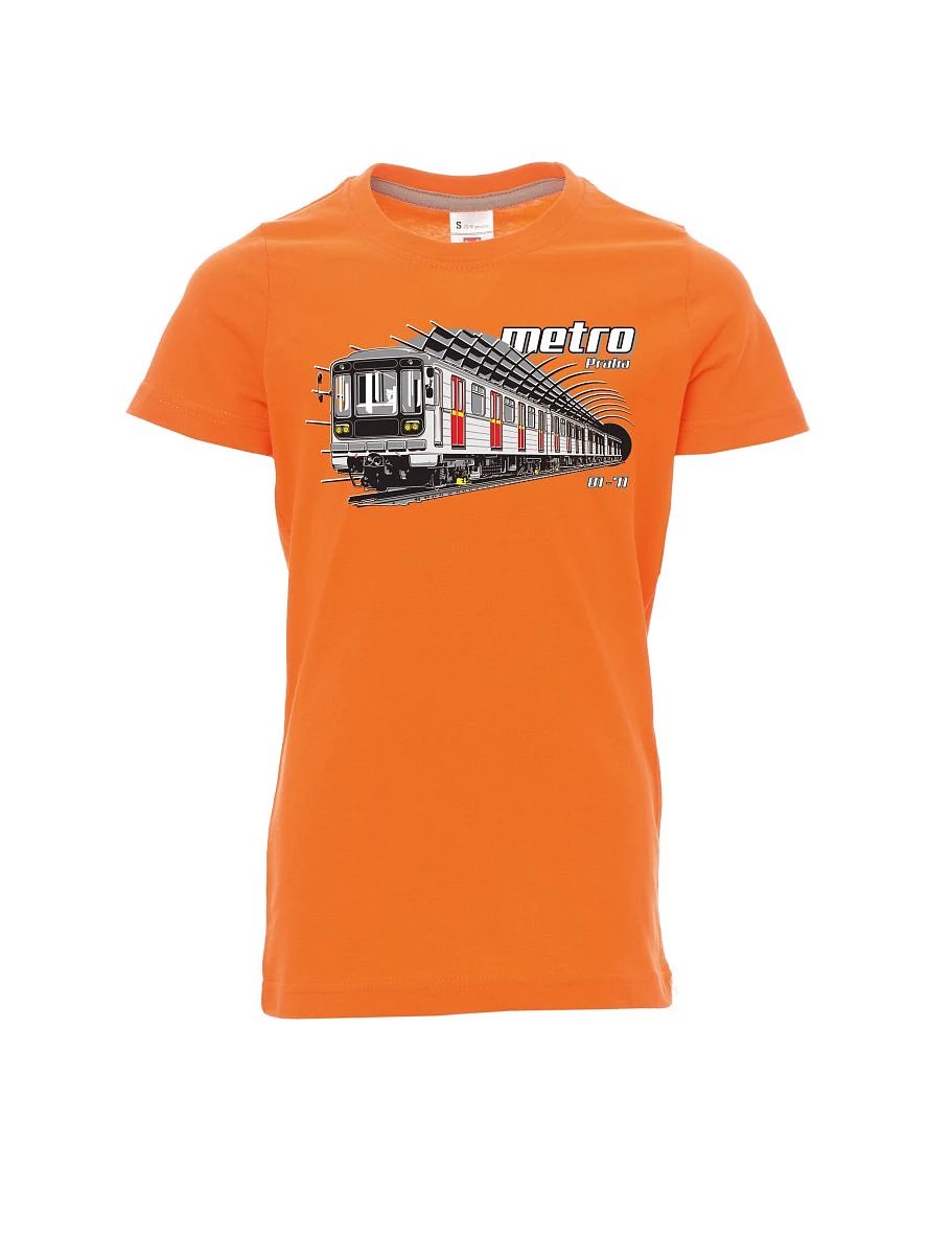 Oranžové dětské tričko Metro 81-71
