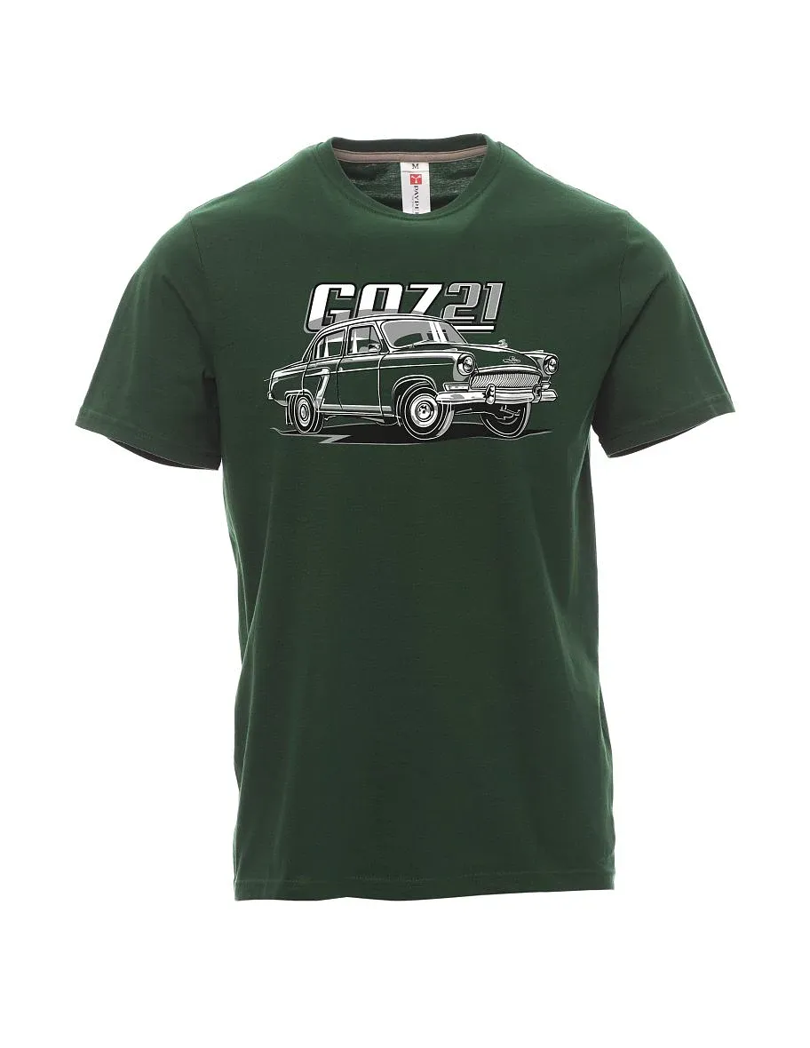 Tmavě zelené pánské tričko GAZ 21