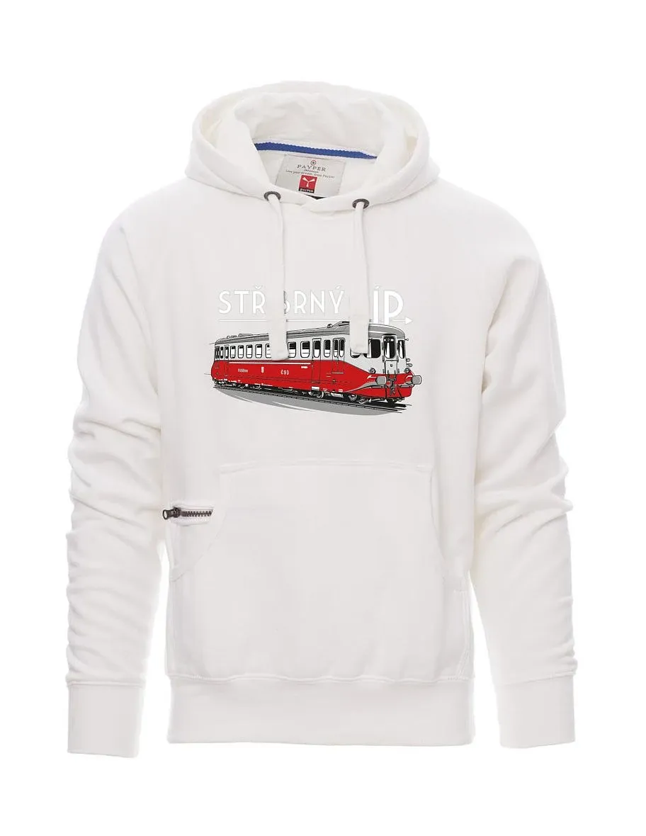 Bílá pánská mikina Stříbrný šíp M 260 001