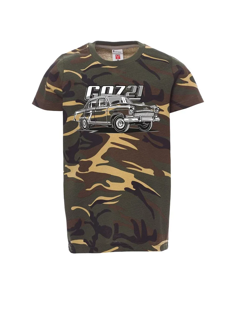 Maskáčové dětské tričko GAZ 21