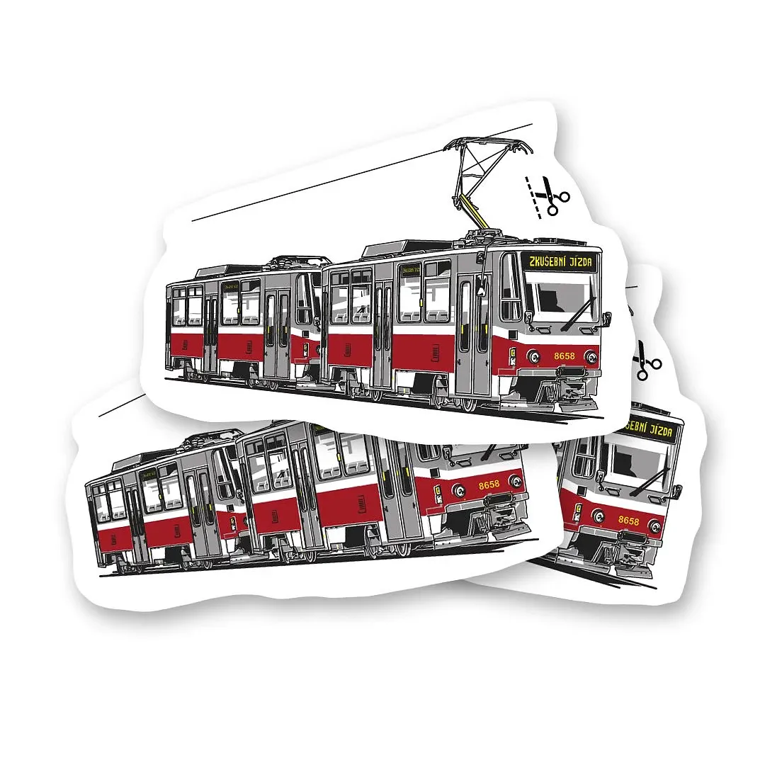 Dočasné tetování s veteránem Tramvaj T6A5