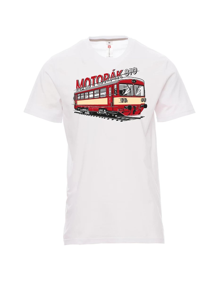 Bílé pánské tričko Motorák 810