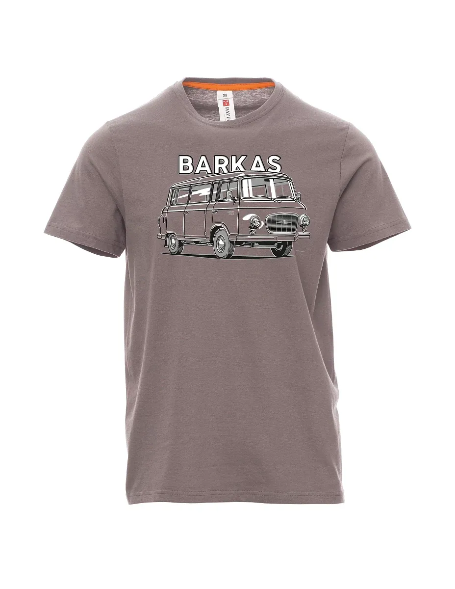 Ocelově šedé pánské tričko Barkas B1000