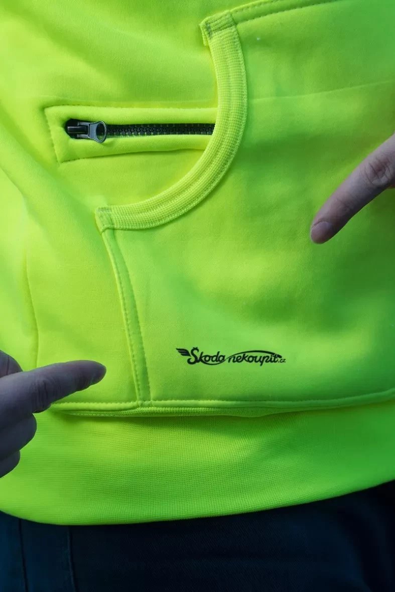 Fluorescenční pánská mikina Lokomotiva Bardotka