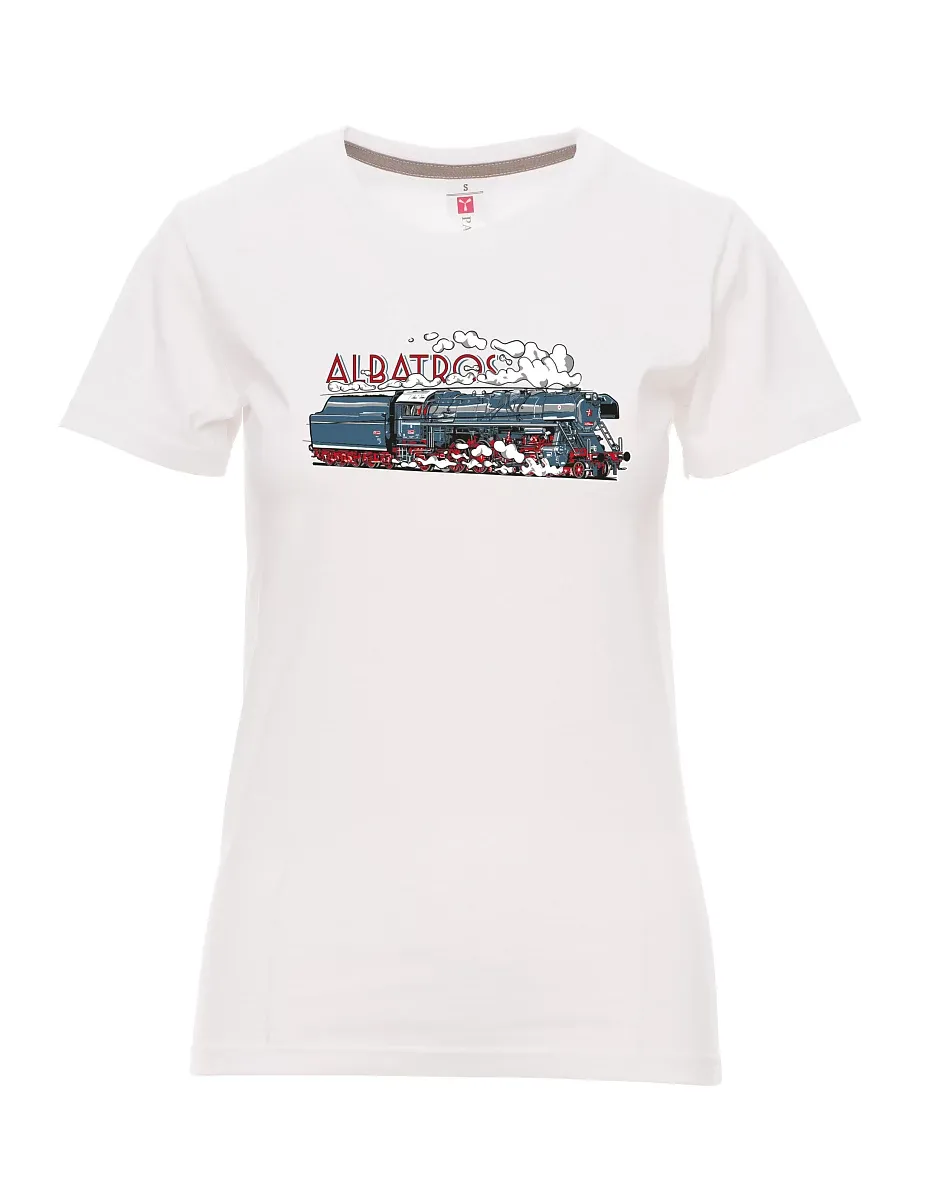 Bílé dámské tričko Lokomotiva Albatros