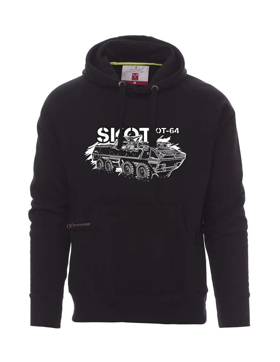 Černá pánská mikina Obrněný transportér OT-64 "SKOT"