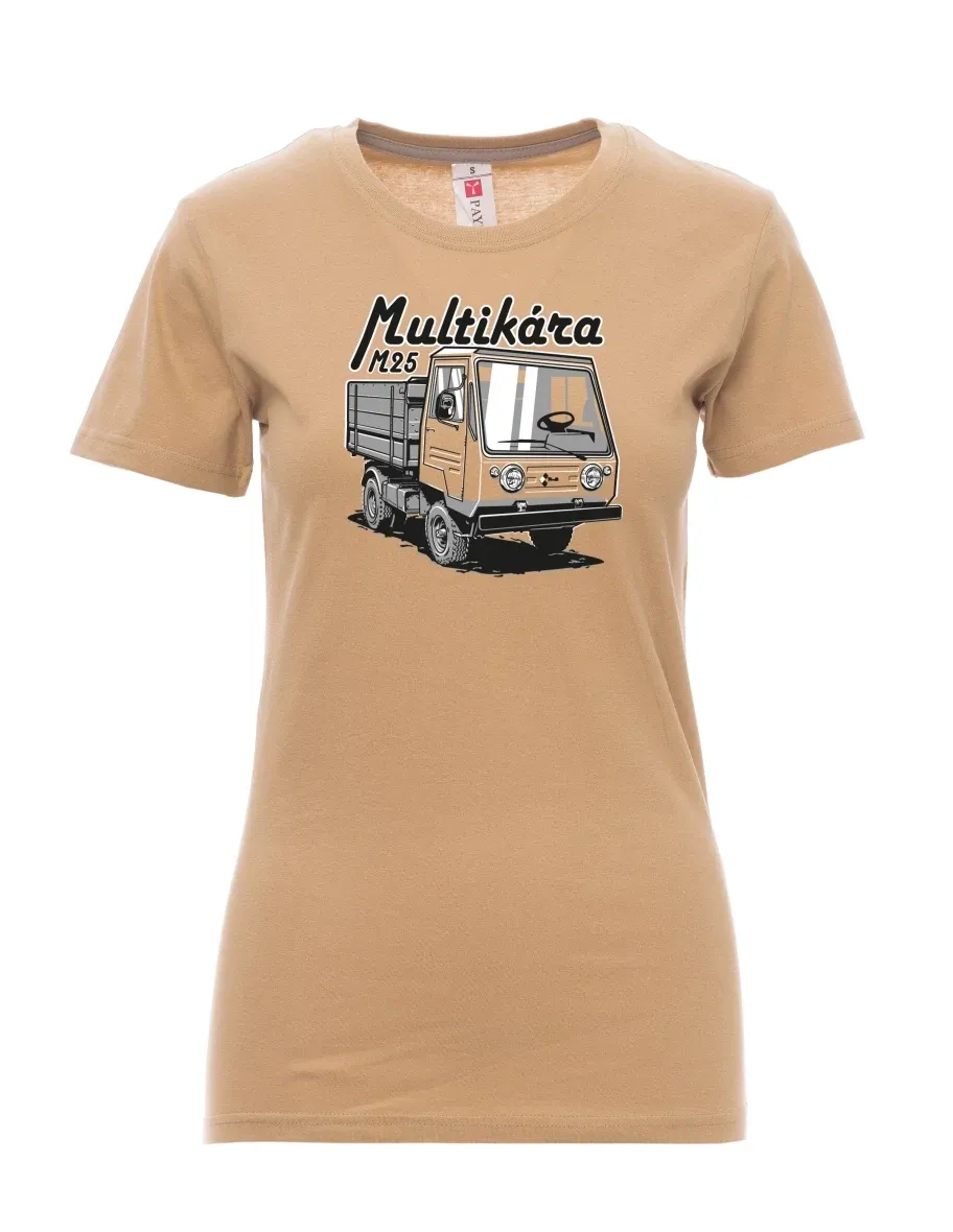 Hnědé dámské tričko Multikára M25