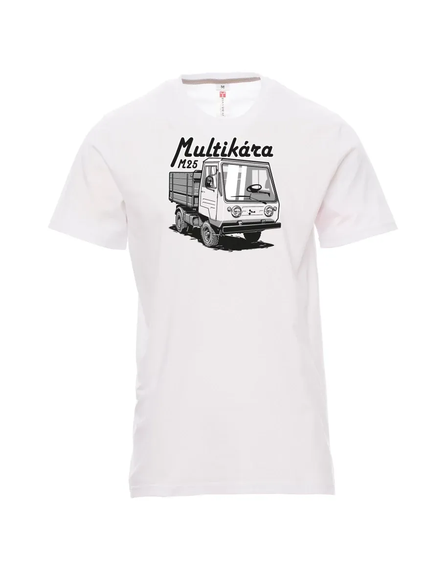 Bílé pánské tričko Multikára M25