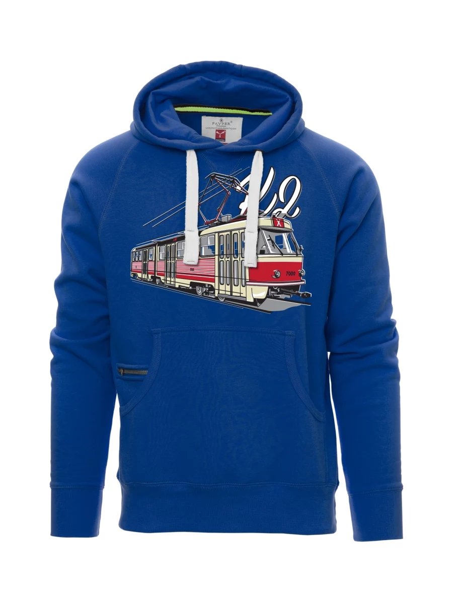 Modrá pánská mikina Tramvaj K2