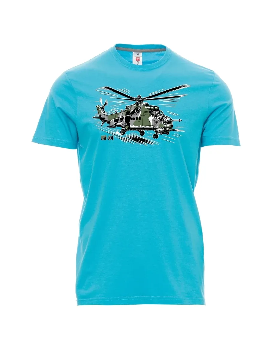 Atolové pánské tričko Vrtulník Mi-24