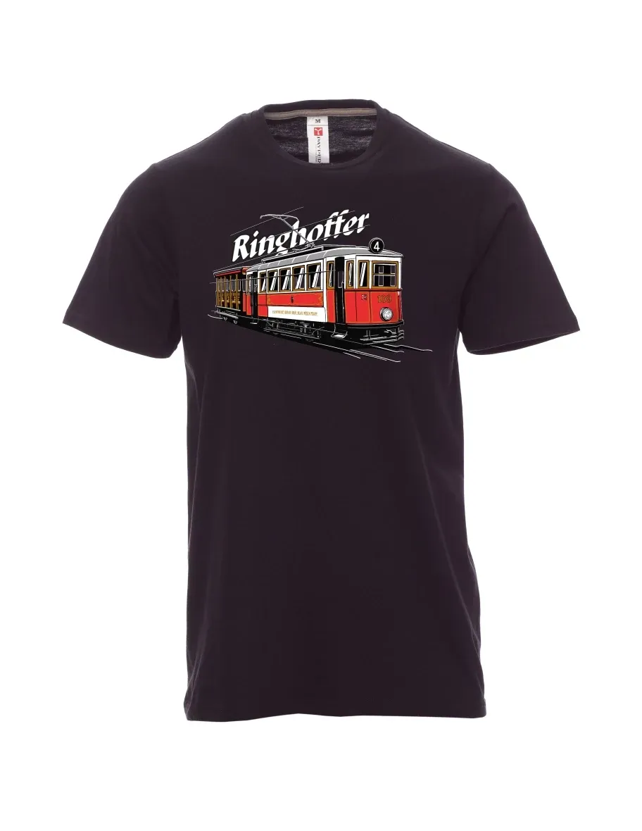 Černé pánské tričko Tramvaj Ringhoffer