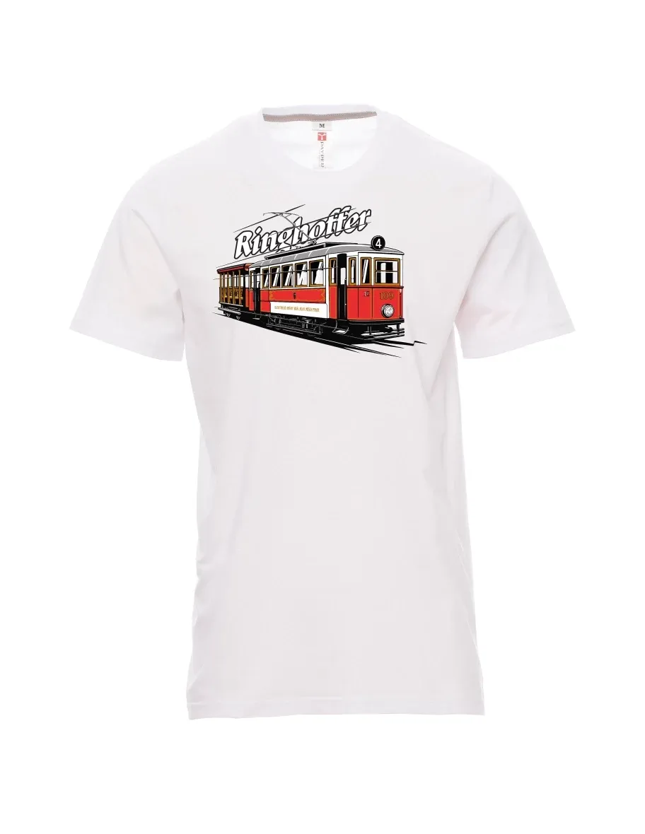Bílé pánské tričko Tramvaj Ringhoffer