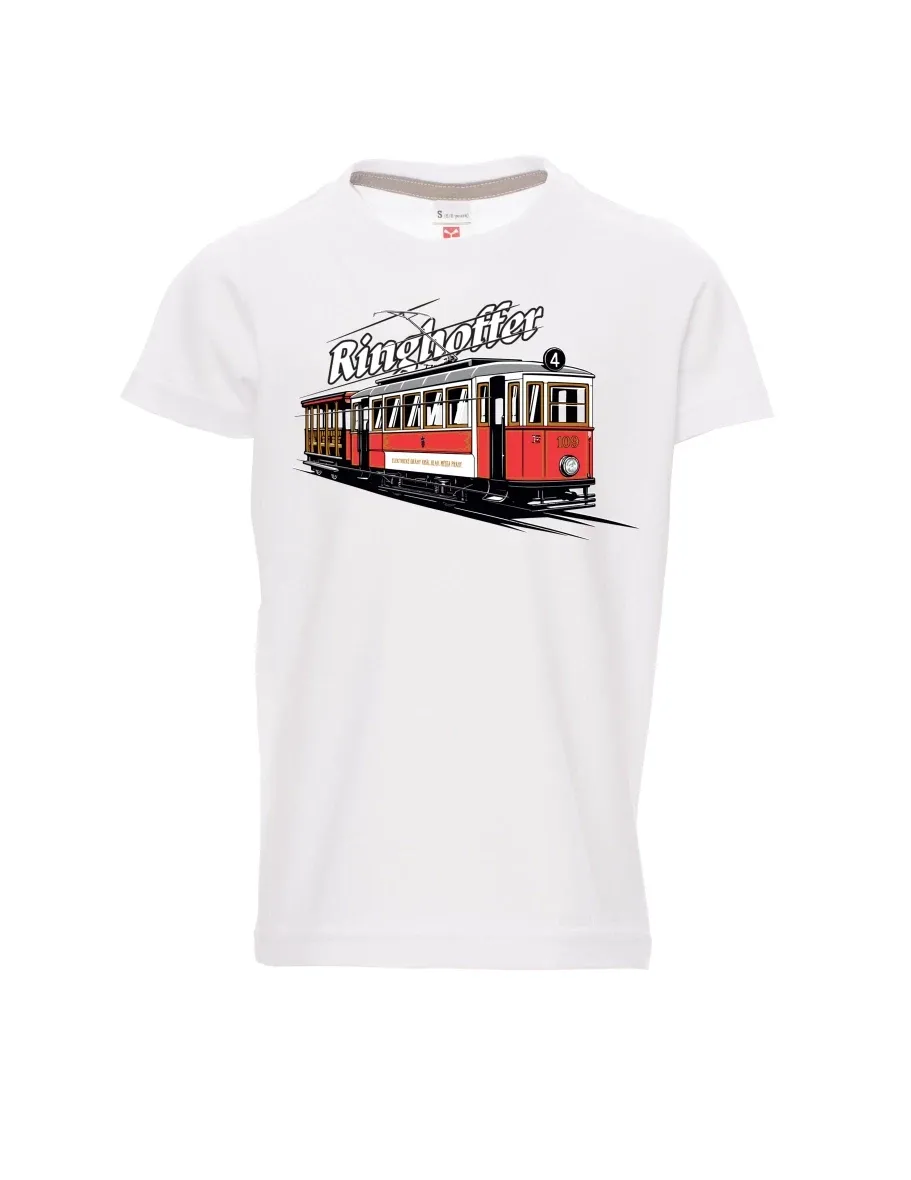 Bílé dětské tričko Tramvaj Ringhoffer