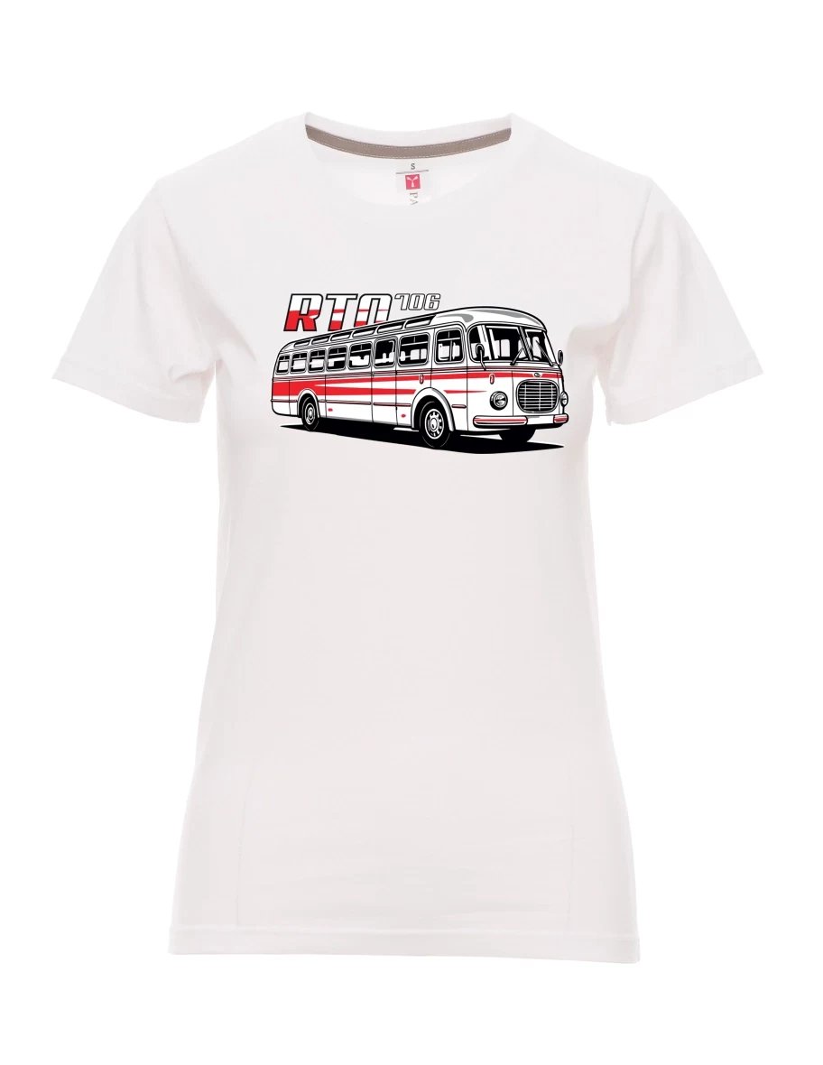 Bílé dámské tričko Autobus RTO 706