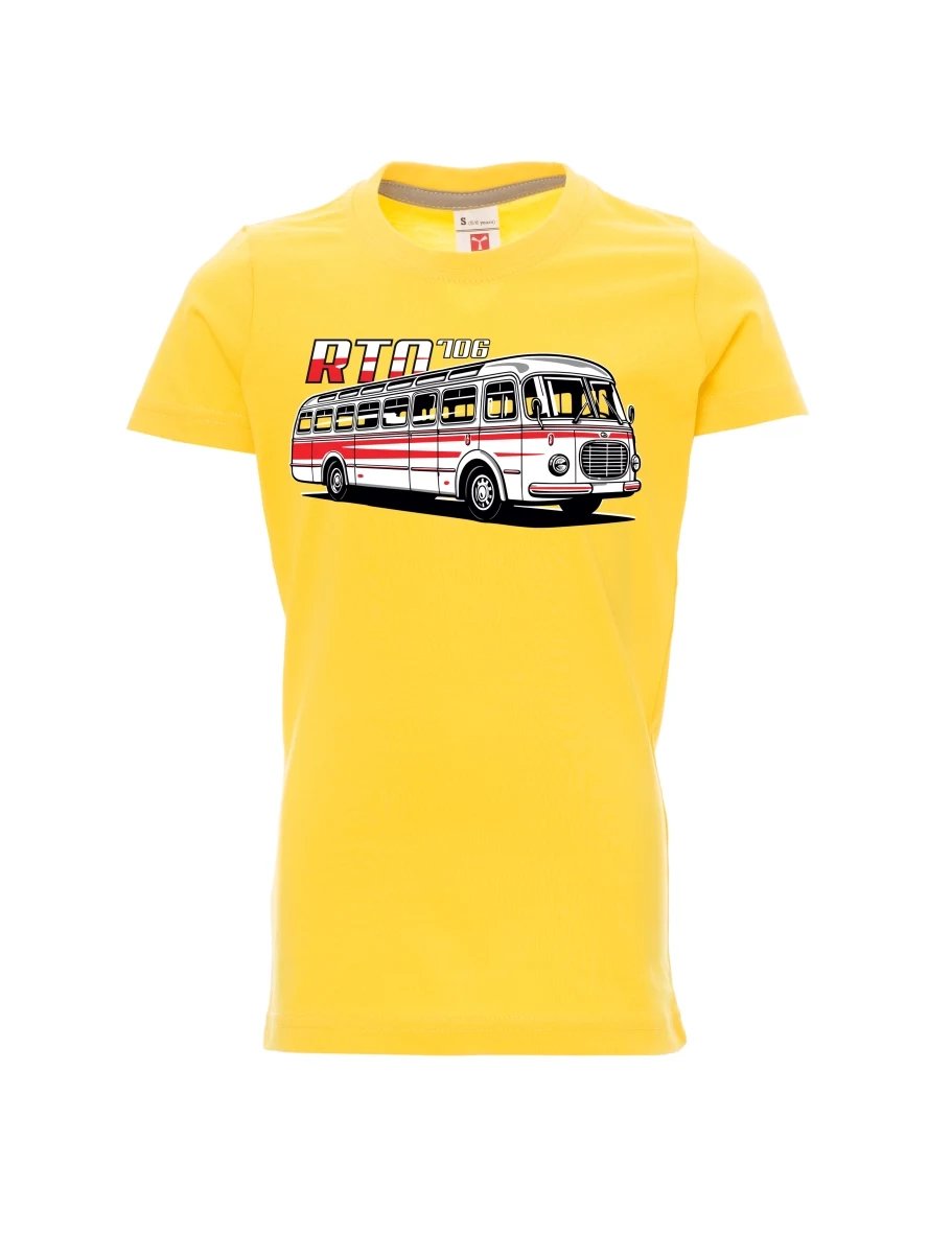 Žluté dětské tričko Autobus RTO 706