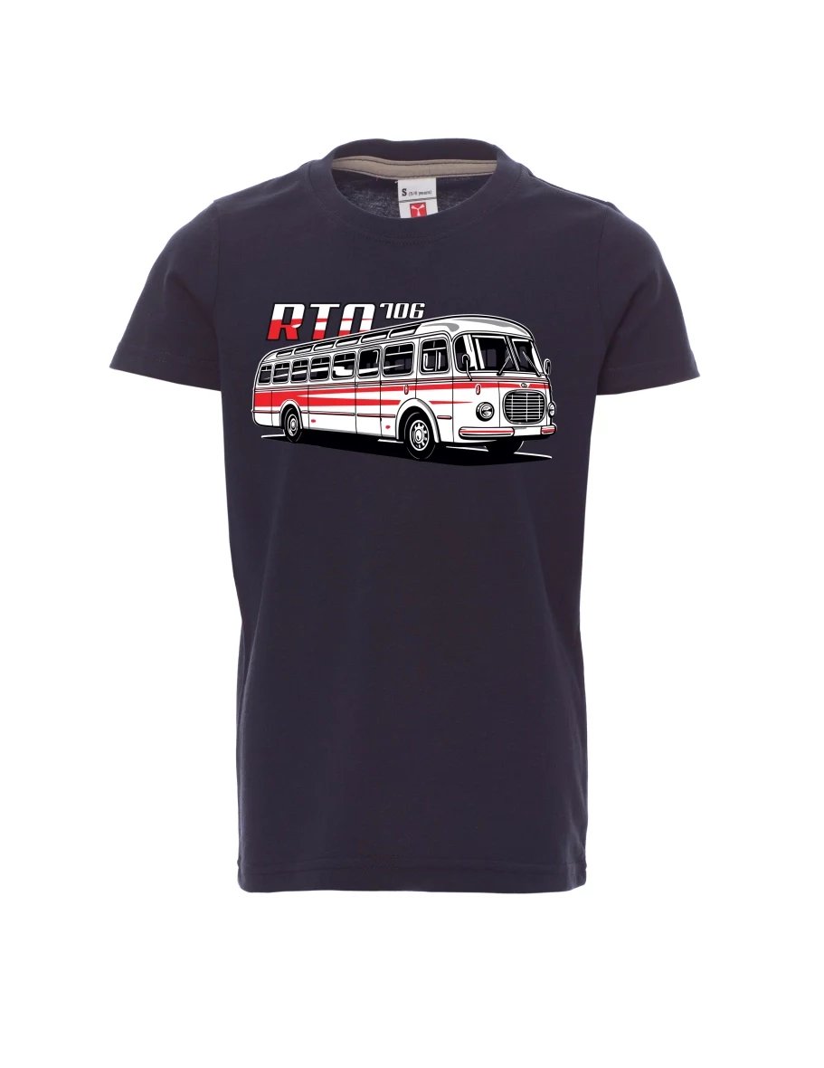 Navy dětské tričko Autobus RTO 706