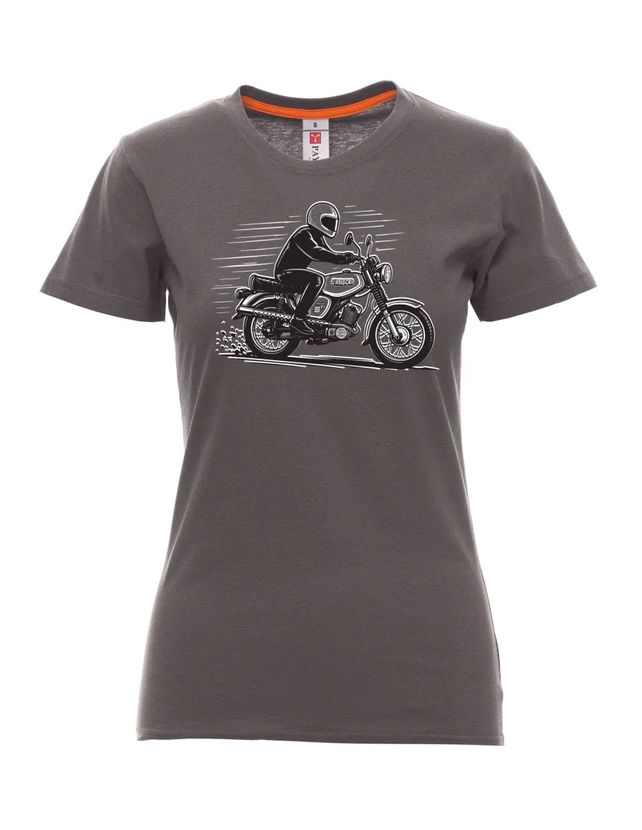 Kouřové dámské tričko Motorka Enduro S51