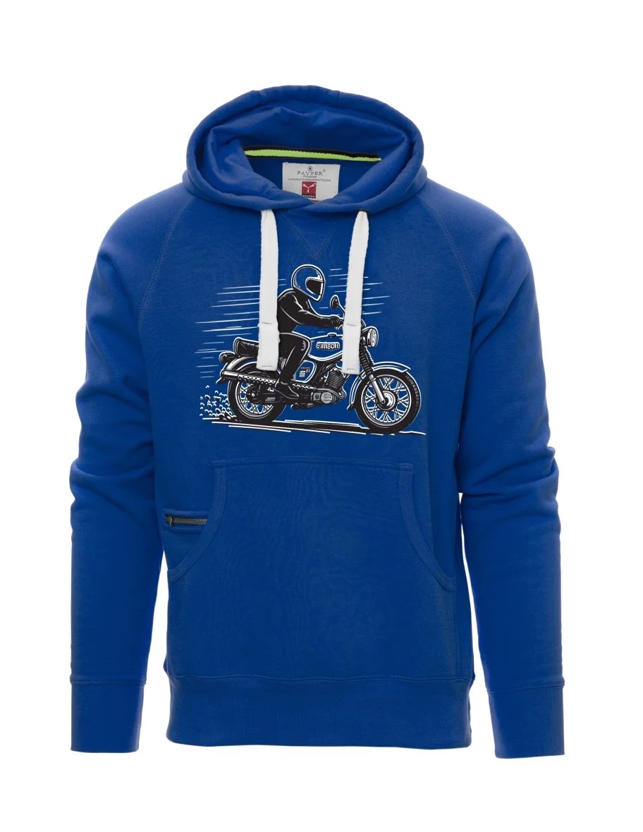 Modrá pánská mikina Motorka Enduro S51