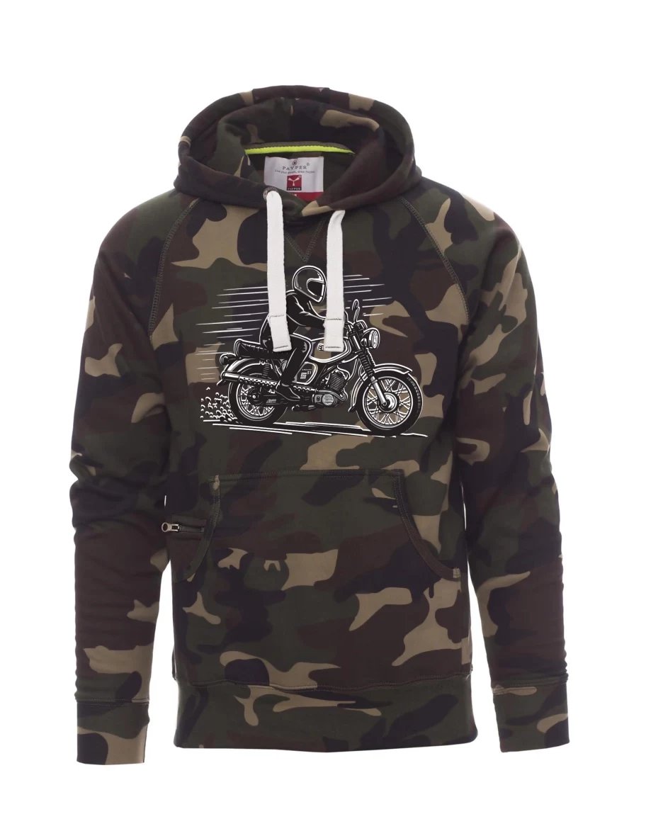 Maskáčová pánská mikina Motorka Enduro S51