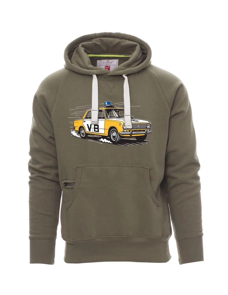 Khaki pánská mikina Automobil VAZ 2101 VB