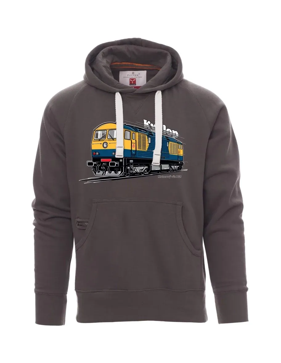 Šedá pánská mikina Motorový vůz 759 „Kyklop“