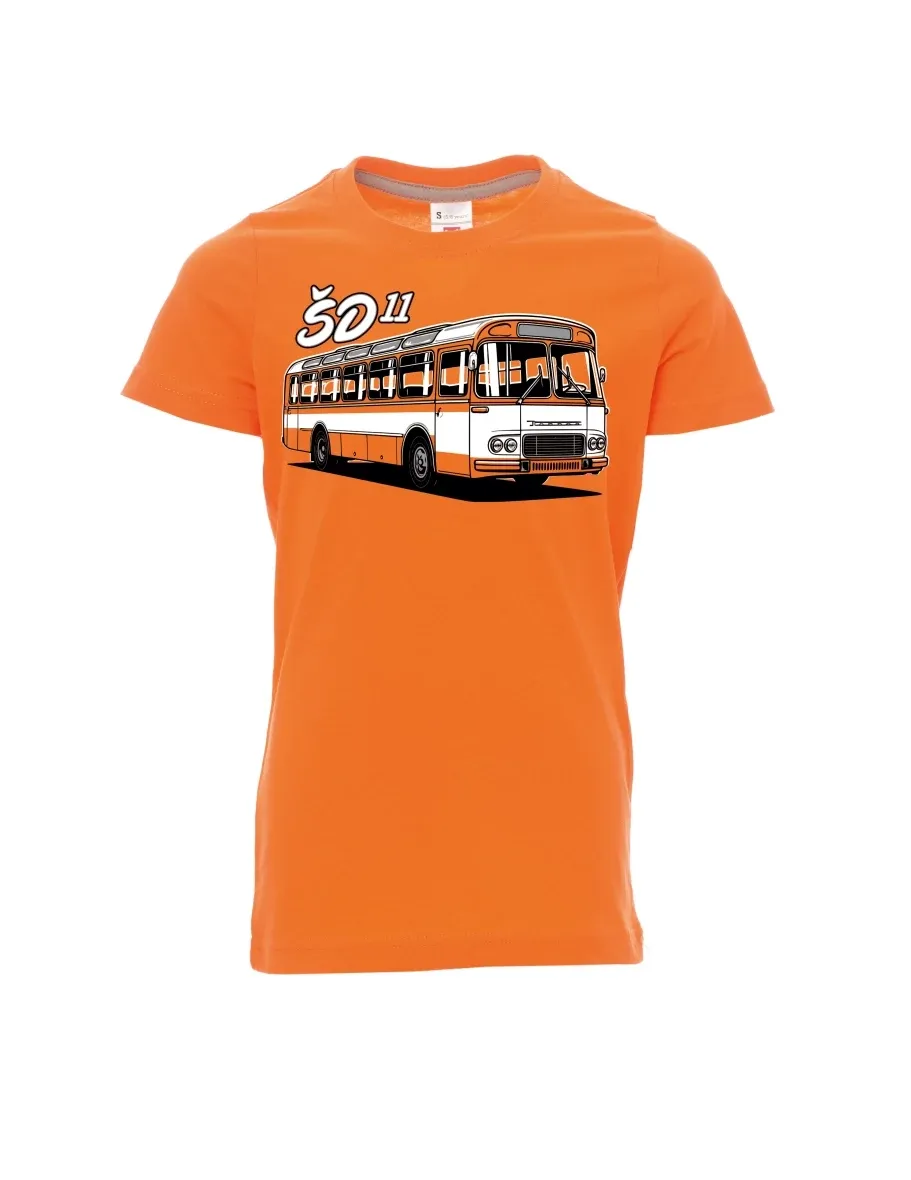 Oranžové dětské tričko Autobus ŠD 11