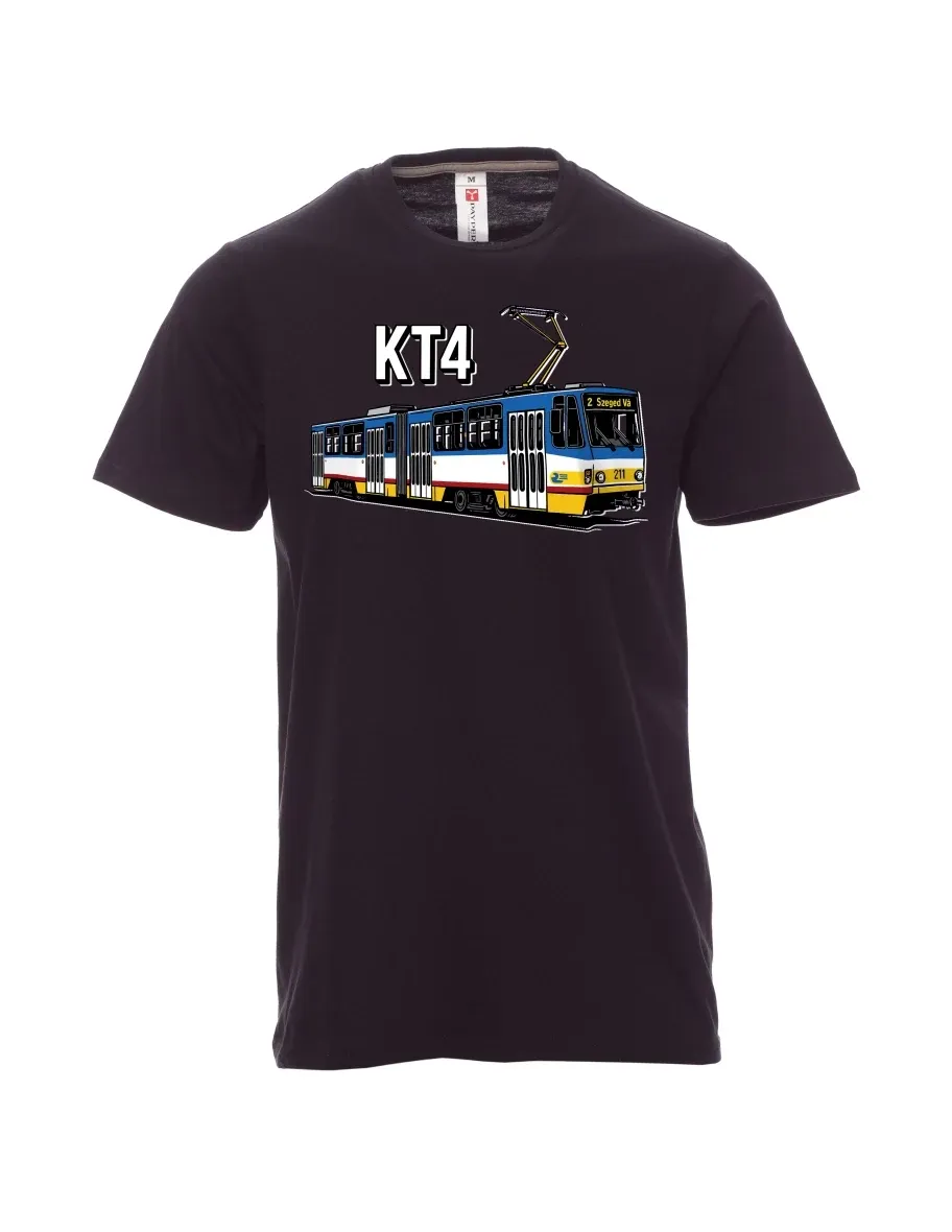 Černé pánské tričko Tramvaj KT4