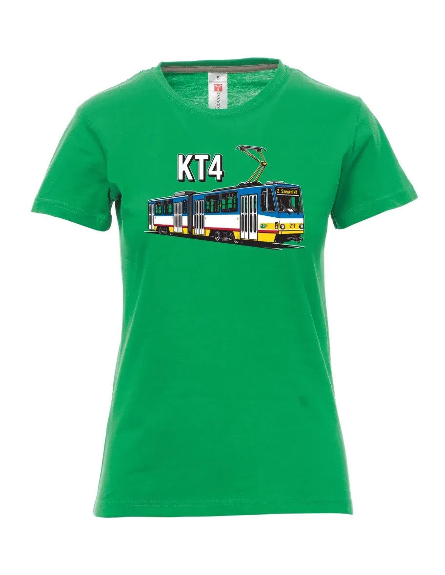 Zelené dámské tričko Tramvaj KT4