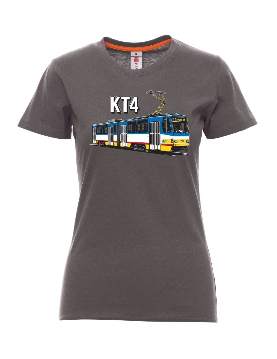 Kouřové dámské tričko Tramvaj KT4
