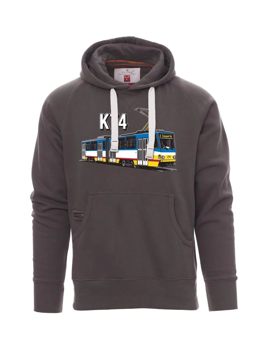 Šedá pánská mikina Tramvaj KT4