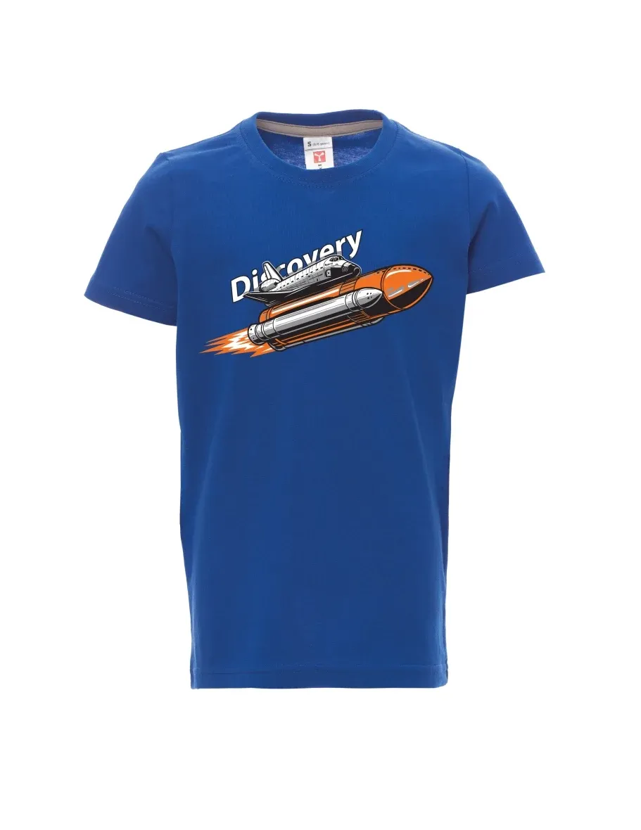 Modré dětské tričko Raketoplán Discovery