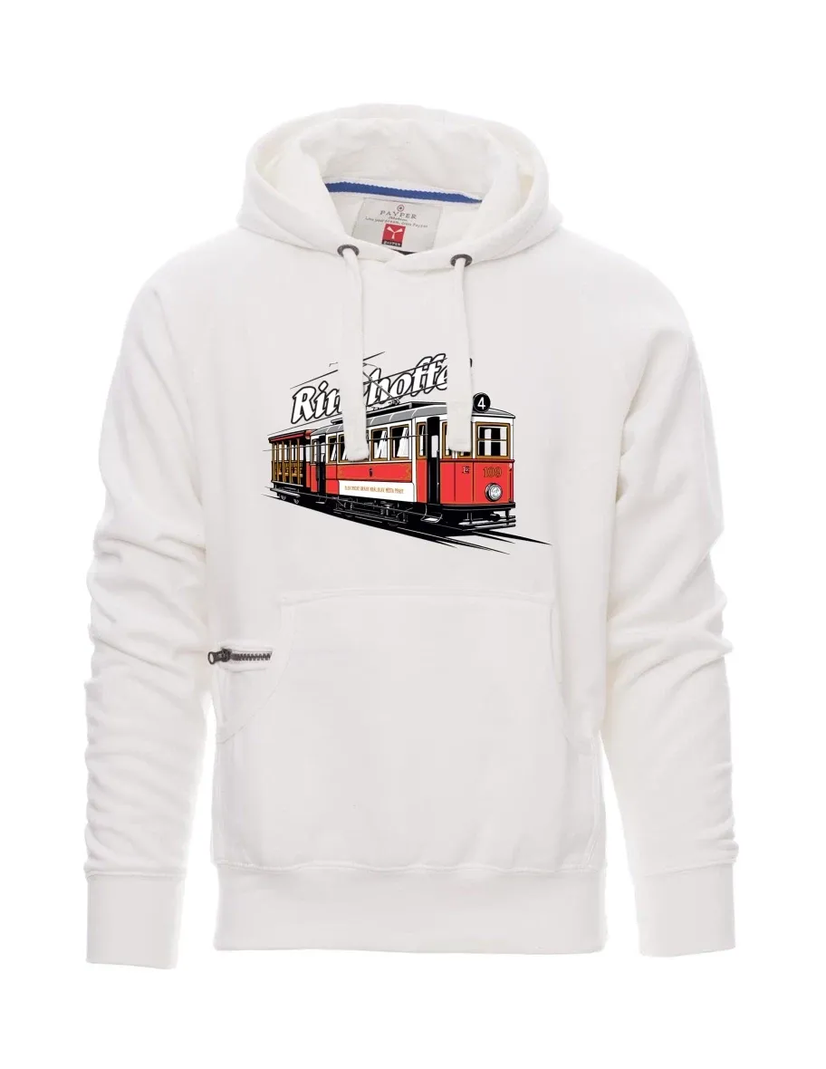 Bílá pánská mikina Tramvaj Ringhoffer