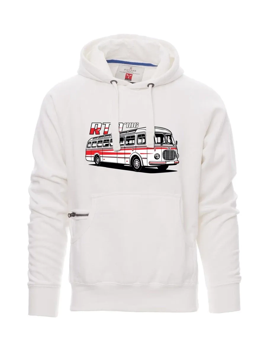 Bílá pánská mikina Autobus RTO 706