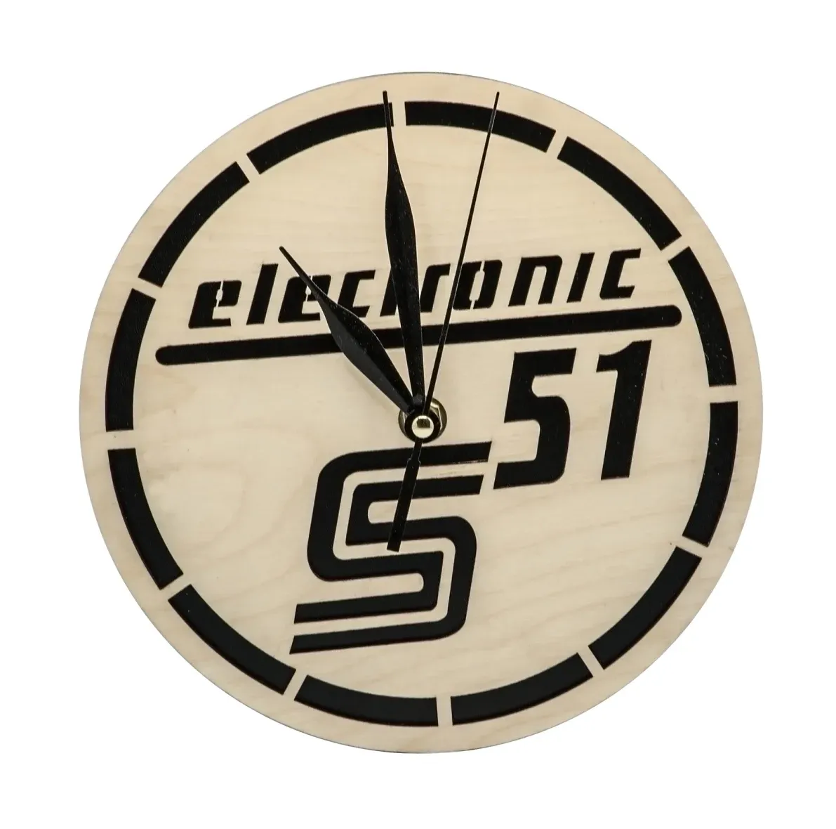 Dřevěné hodiny electronic S51