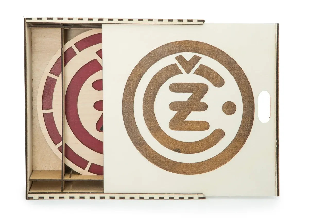 Dárkové balení pro dřevěné hodiny Logo ČZ 20 cm