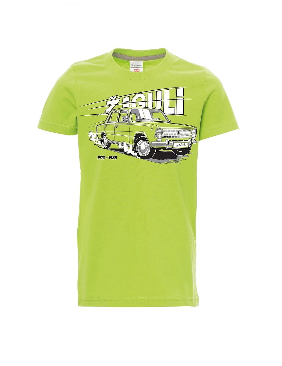 Světle zelené dětské tričko Lada-Žiguli