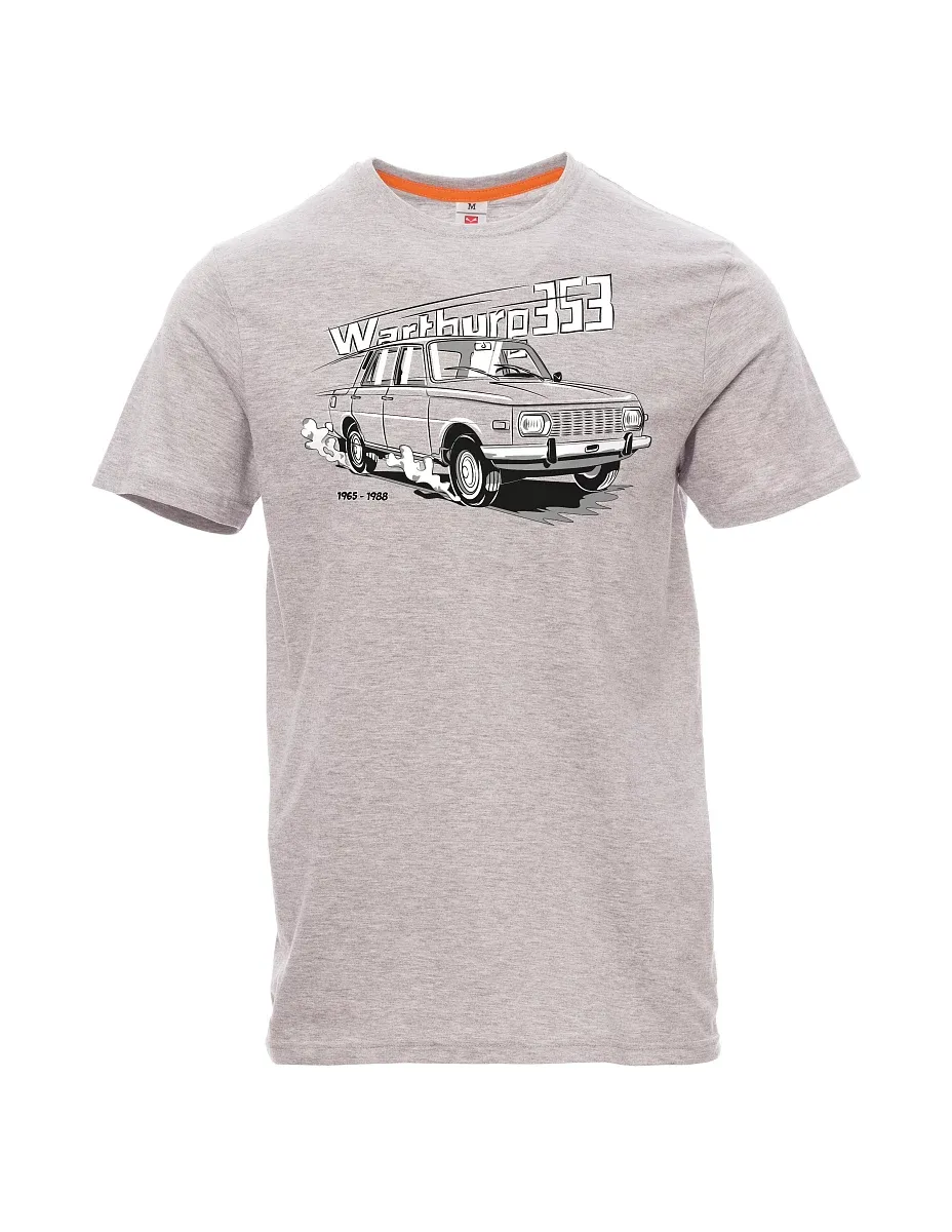 Šedé melanžové pánské tričko Wartburg 353