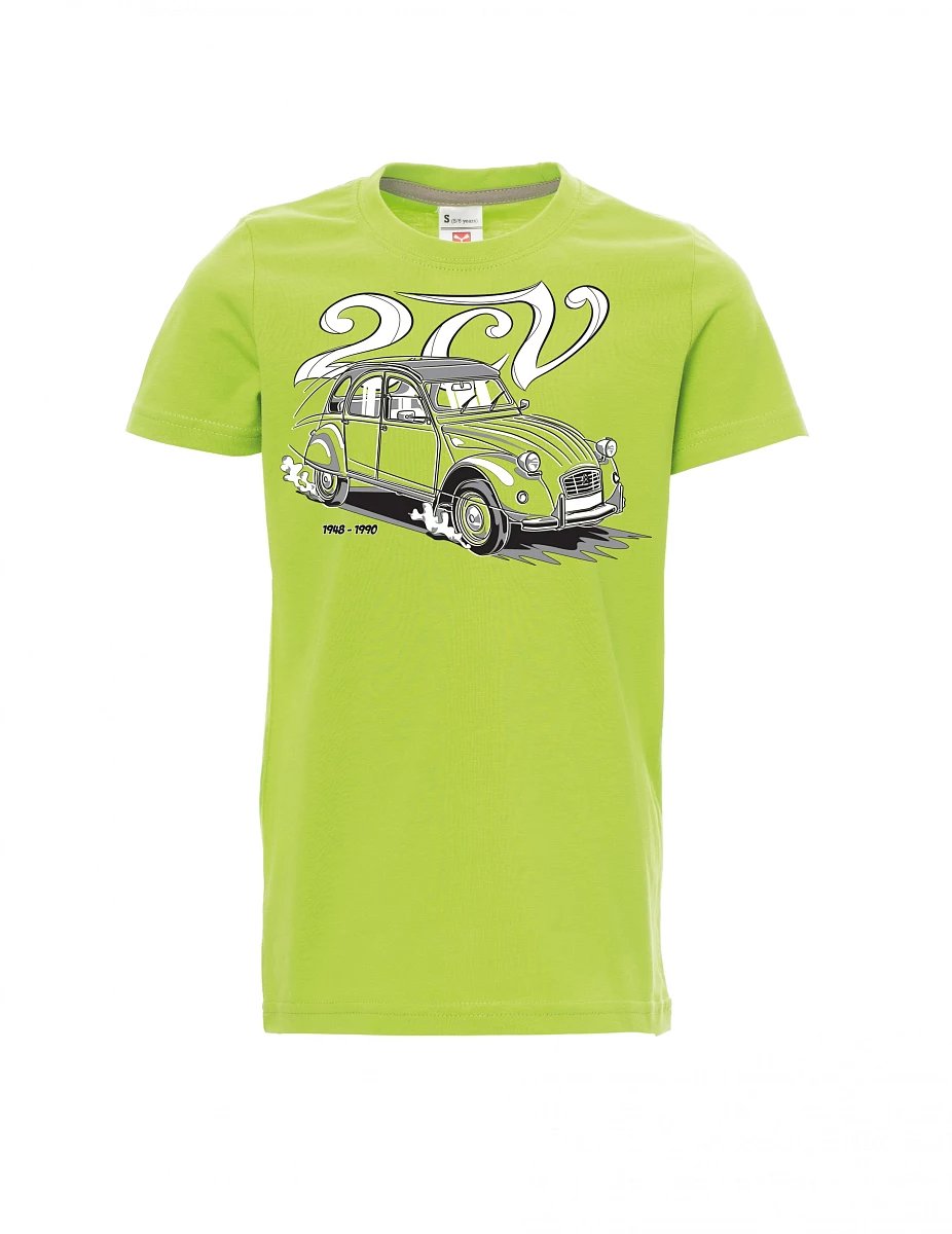 Světle zelené dětské tričko 2CV