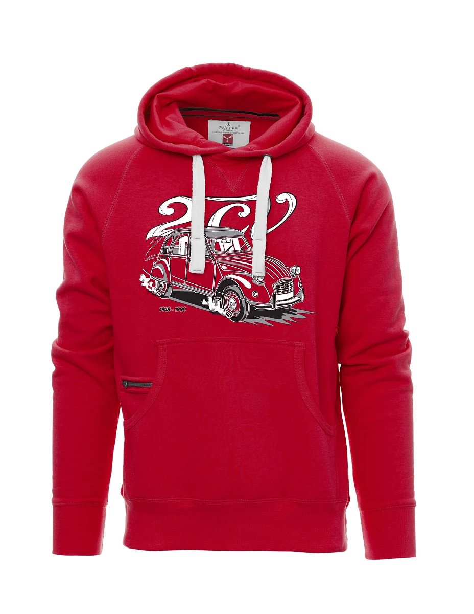 Červená pánská mikina 2CV