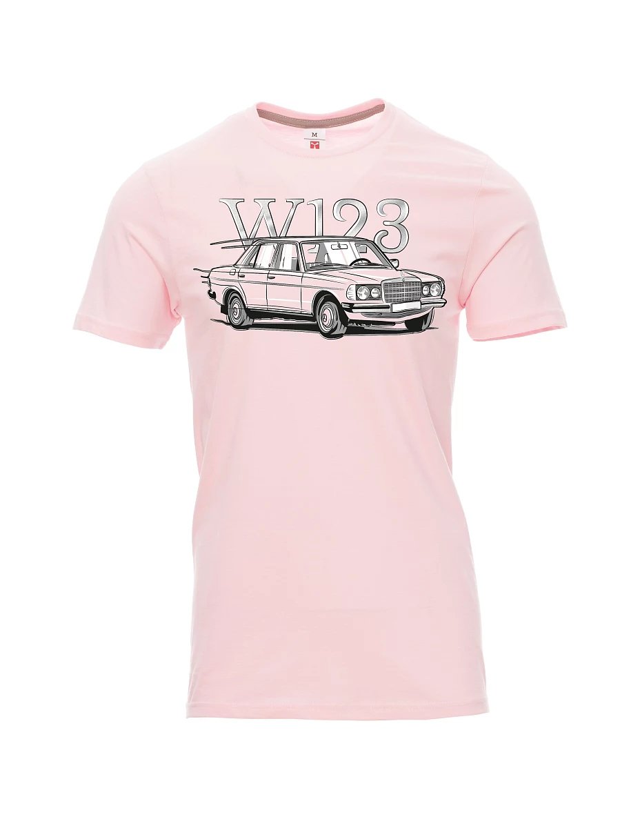 Světle růžové pánské tričko W123