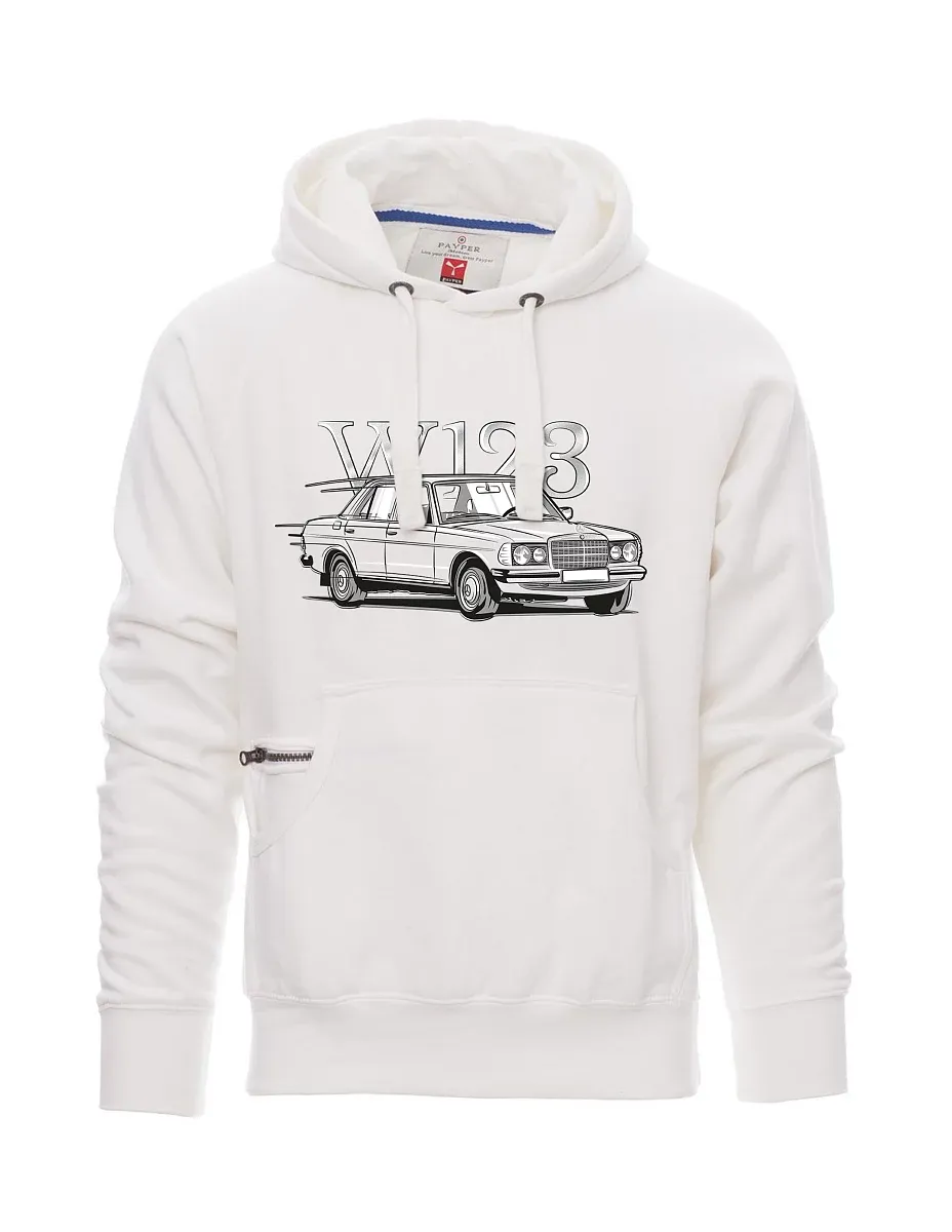 Bílá pánská mikina W123