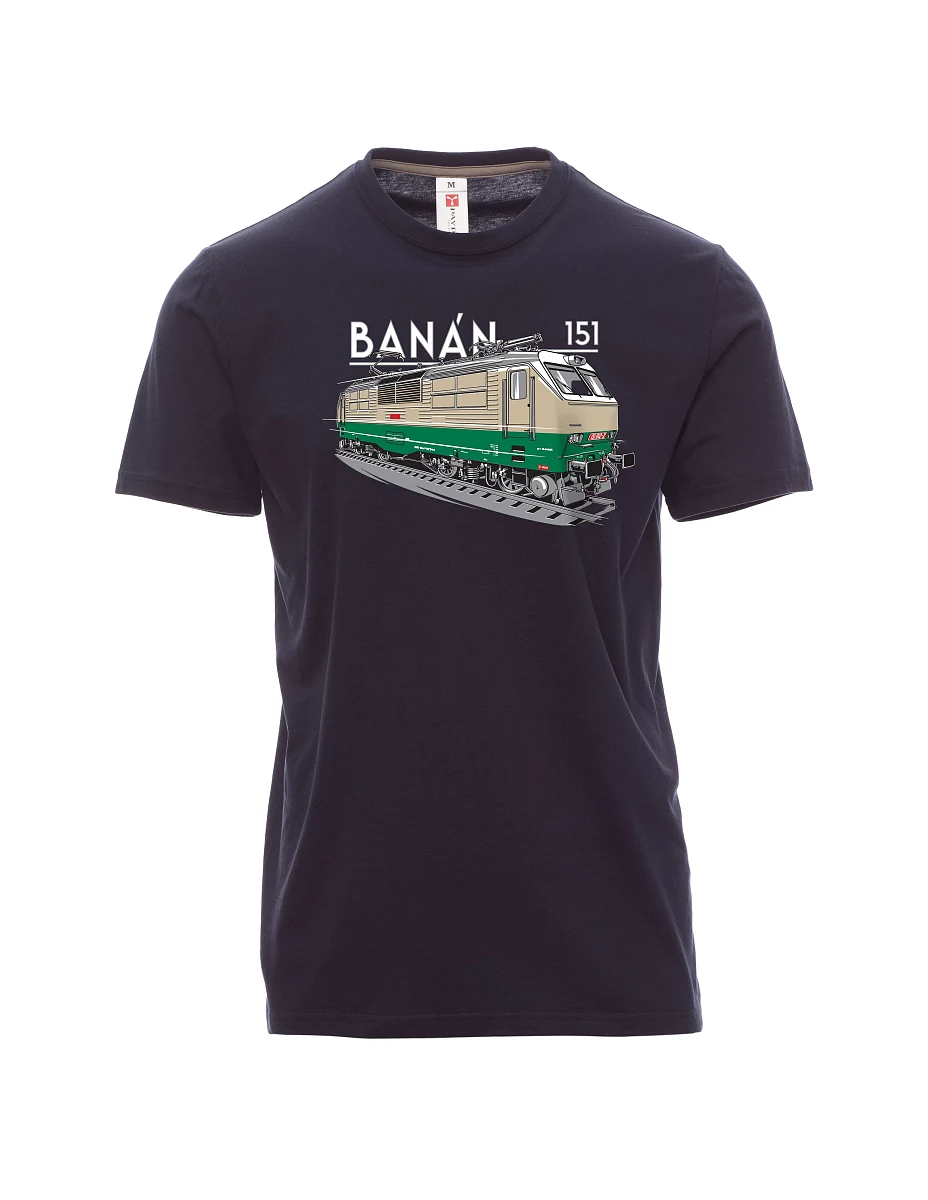 Navy pánské tričko Elektrická lokomotiva 151 "banán"