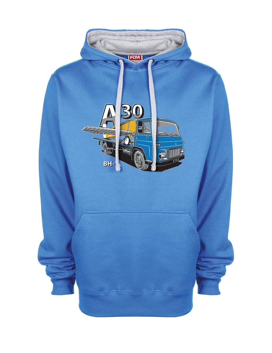 Šedo-modrá mikina Avia A30 a letadlo BH - 1