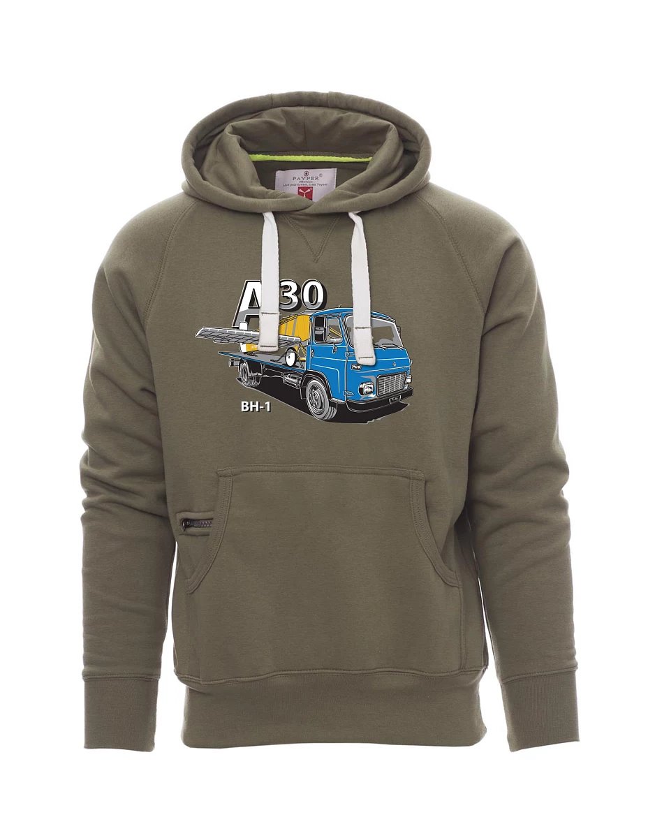 Khaki pánská mikina Avia A30 a letadlo BH - 1