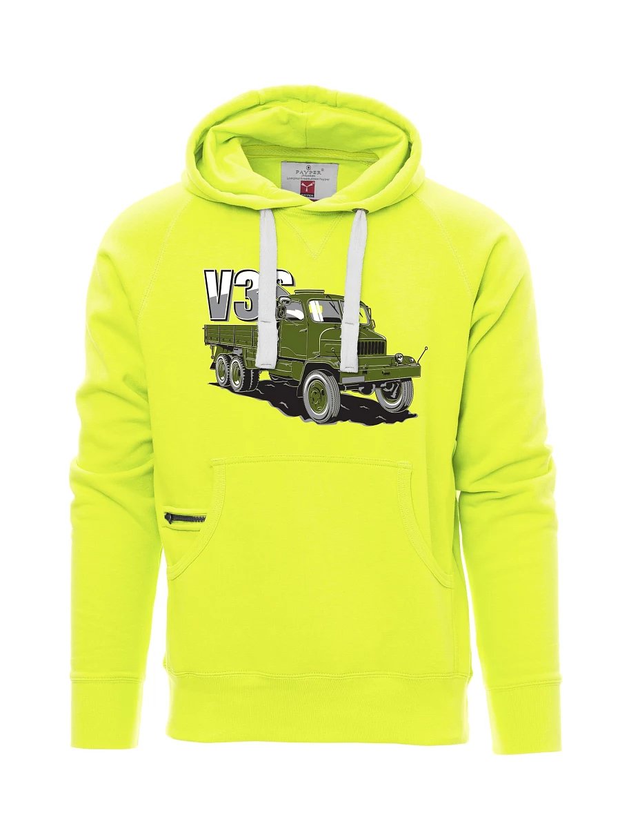 Fluorescenční pánská mikina Nákladní automobil V3S Valník