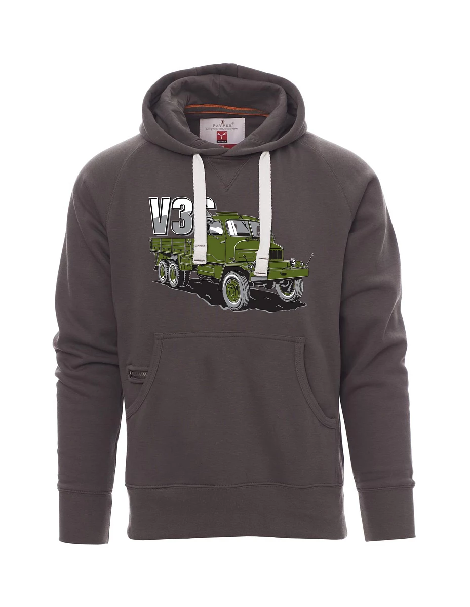 Šedá pánská mikina Nákladní automobil V3S Valník